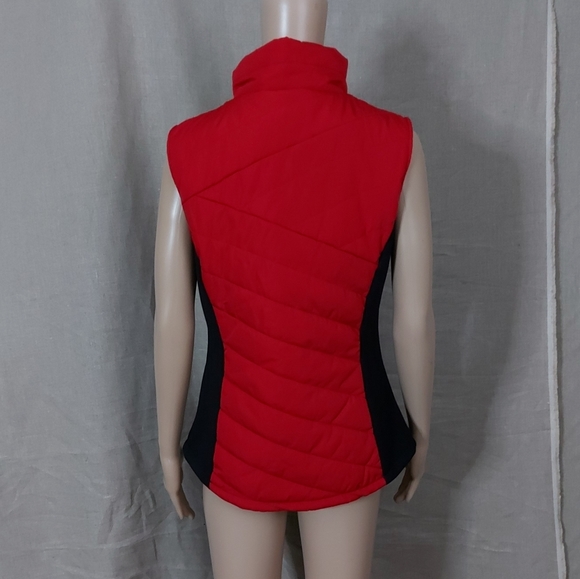 Calvin klein puffers Jackets size Large Sleeveless color Black and Red - Picture 4 of 16